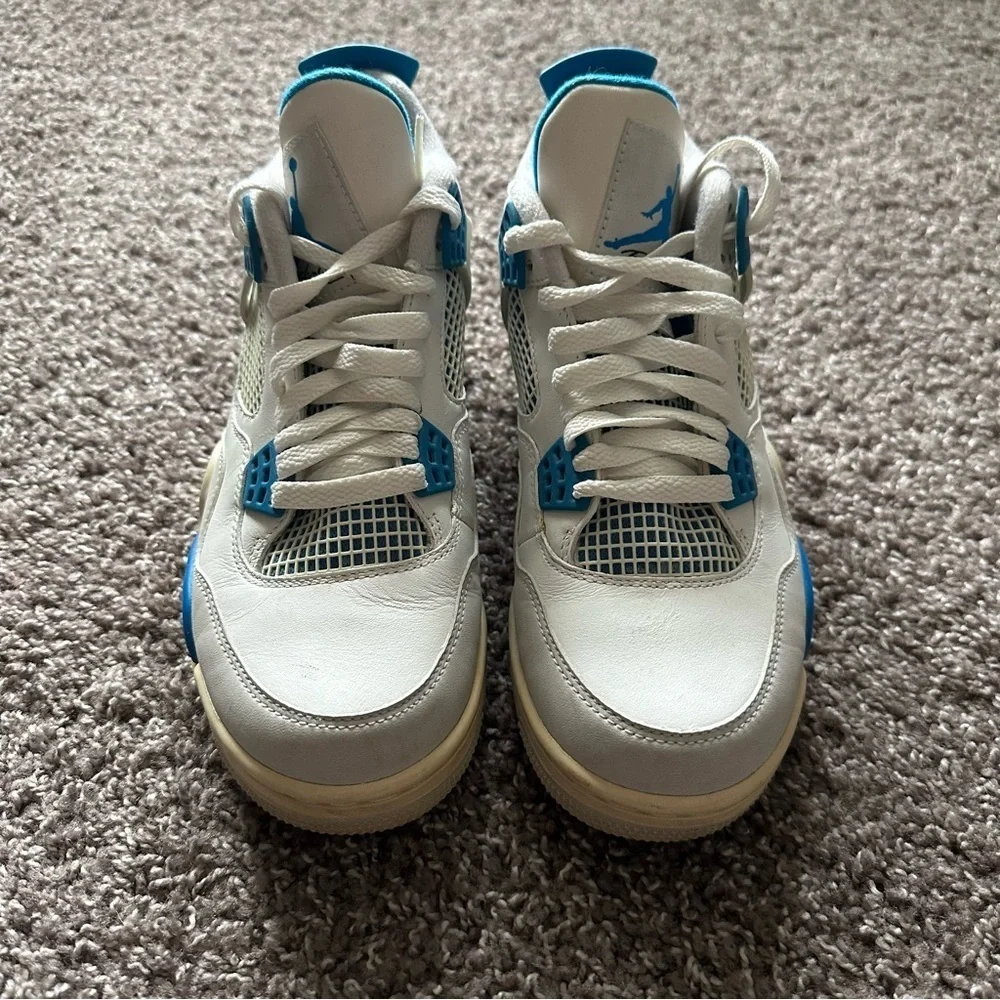 Air Jordan 4 Retro Military Blue Sneakers 2012 Release Size Men’s 7.5